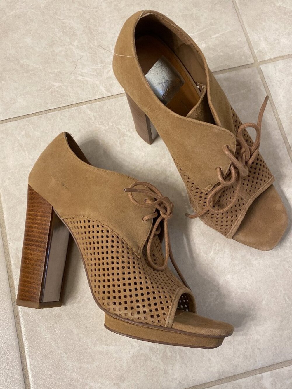Dolce Vita Tan Suede Heels